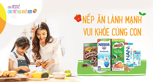 Nếp ăn lành mạnh, vui khỏe cùng con